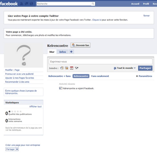 page fan vide
