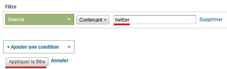 filtre twitter