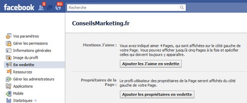 partenariats facebook