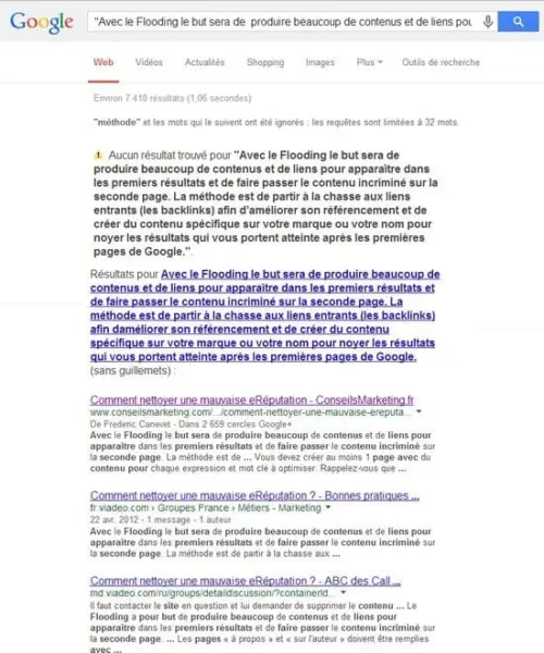 duplicate content