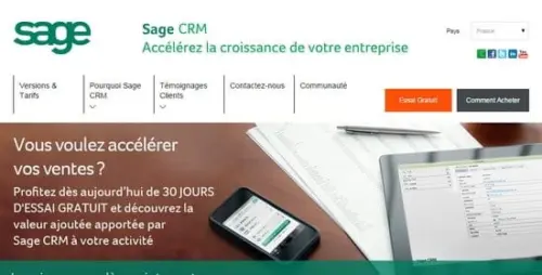 essai 30 jours sage crm online