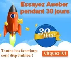 essai gratuit Aweber