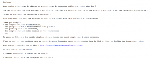 Spécial emailing : 25 conseils pour améliorer la conversion de vos campagnes d'eMailing ! 58