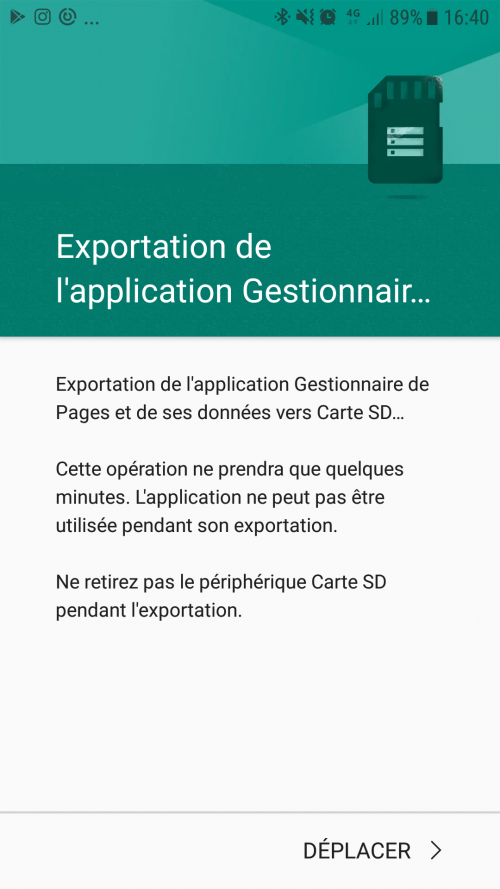 Comment gagner de l'espace sur son Smartphone ? Il suffit de déplacer vos applications sur la carte SD ! 17