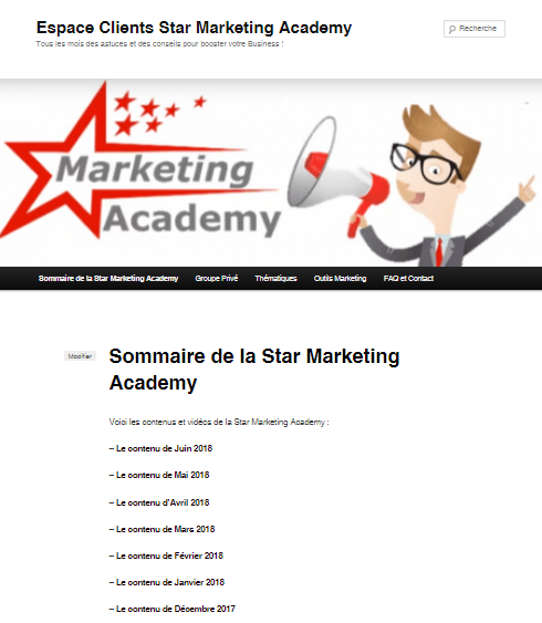 Les vidéos de Juin pour ma formation continue au WebMarketing : la Star Marketing Acacemy 4