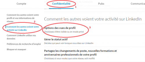 Comment regarder des profils Linkedin de façon anonyme ? 9