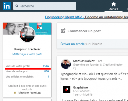 Comment regarder des profils Linkedin de façon anonyme ? 5