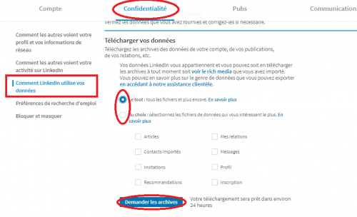 exporter ses contacts linkedin 5