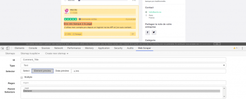 Comment faire du Web Scraping : cas pratique avec la récupération des avis clients sur Trustpilot avec webscraper.io 65