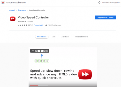 Comment modifier la vitesse de lecture sur Youtube... Jusqu'à 16 fois plus rapide ! 7