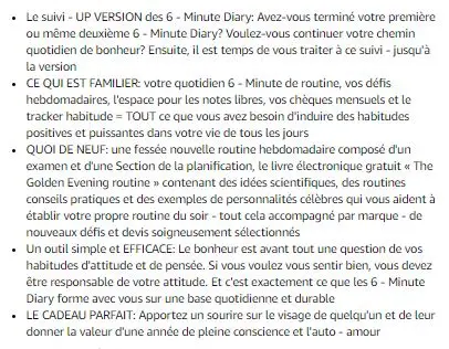 résumé the 6 minutes diary