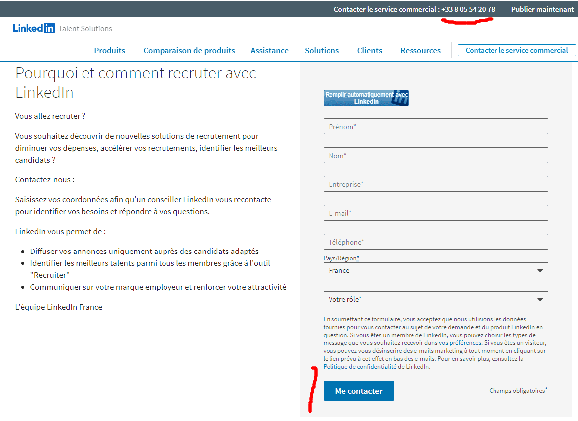 Comment contacter Linkedin ? Quel est l'email ou le numéro de téléphone de Linkedin ? 5