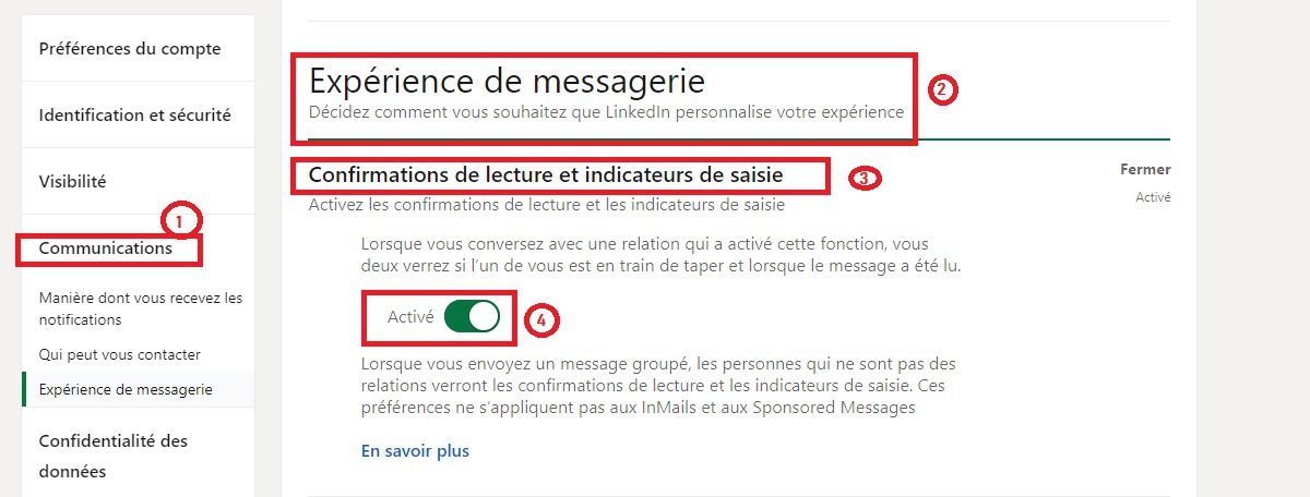Comment vérifier si un contact a lu un message sur LinkedIn, comment supprimer un message Linkedin envoyé ou le modifier ? Le tuto complet ! 2