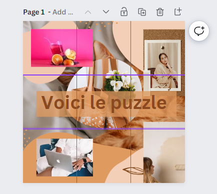 Comment créer un puzzle dans une publication Instagram avec Canva ? Le tuto pas à pas 78