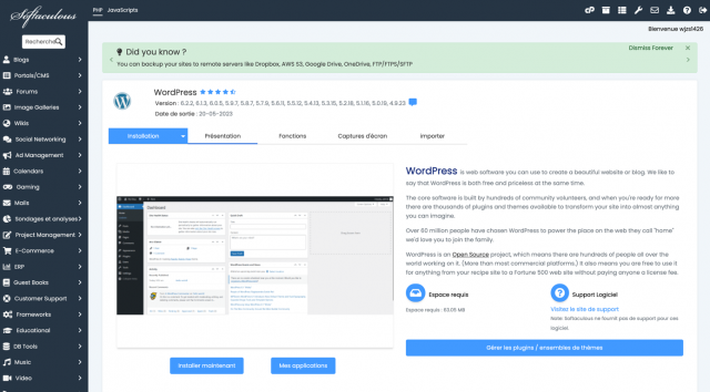 Tuto ! Installation d'un site Wordpress pas à pas avec O2Switch 18