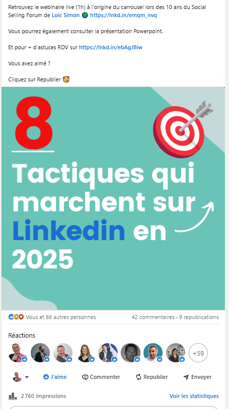 8 tactiques qui marchent sur Linkedin en 2025 ! 38
