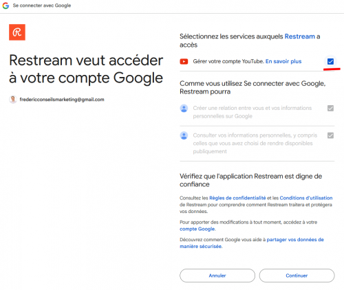 Comment diffuser sur votre compte Linkedin un webinaire utilisant Restream ? 8